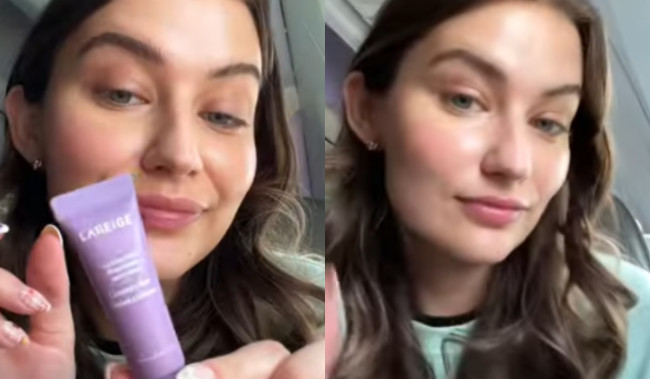 Wanita Bule Bagikan Tips Makeup Sat-Set di Pesawat, 5 Menit Sebelum Mendarat