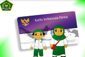 DANA PIP CAIR -Ilustrasi KIP madrasah. Dana PIP dari pemerintah tahap 1 berhasil diterima oleh siswa madrasah. Proses kali ini jauh lebih mudah. -Ilustrasi/mtsalfakhriyahbta.ponpes.id.
