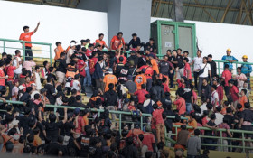 Ilustrasi pendukung memadati stadion ketika pertandingan Persija vs Persib berlangsung di Kota Bekasi. (FOTO: X/FanditFootball).