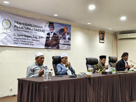 (Pembacaan doa saat sosialisasi/foto: istimewa)