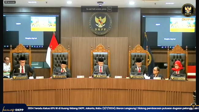 DKPP RI Pecat Ketua KPU RI Hasyim Asy'ari terkait Dugaan Asusila