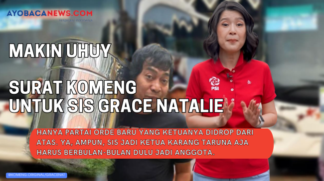 Digibahin di Acara PSI, Balasan Komeng Bisa Bikin Grace Natalie Ketar-Ketir: Mungkin Partai Sis Minder