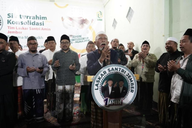 Laskar Santri Jember: Sudah Saatnya Santri Bersatu Mendukung AMIN
