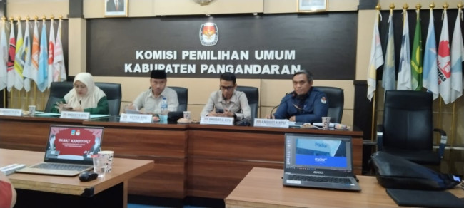 KPU Pangandaran Siapkan Sejumlah Panelis Bongkar Visi Misi 2 Calon Bupati dan Wakil di Debat Kandidat