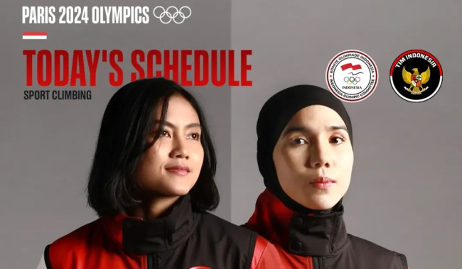 Jadwal Panjat Tebing Olimpiade Paris 2024 Hari Ini, Indonesia Kirim 4 Wakil Terbaik Bangsa