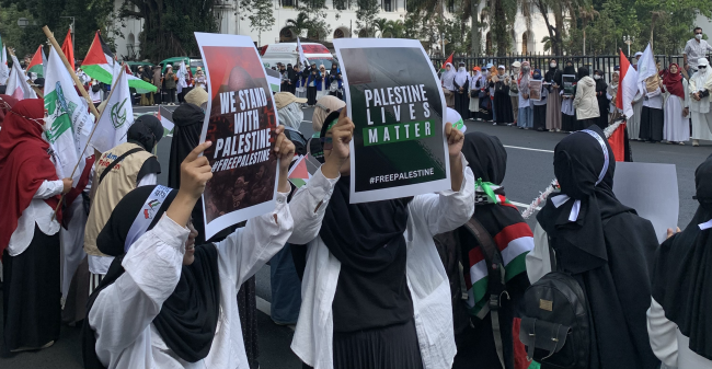 Aliansi Mahasiswa Peduli Palestina Menggelar Aksi Solidaritas Untuk Palestina