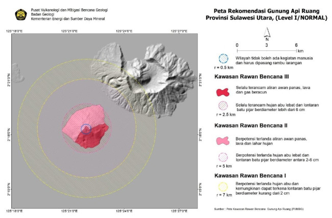 Erupsi Gunung Ruang Akibatkan Stasiun Seismik Rusak, PVMBG Naikan Status Menjadi Awas