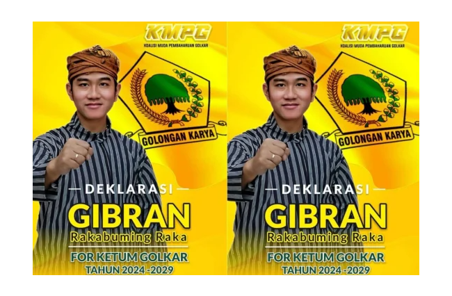 Beredar Poster Gibran Anak Jokowi Kandidat Ketum Golkar, Pengamat Sebut Aturan Diterabas Bangsa Rusak