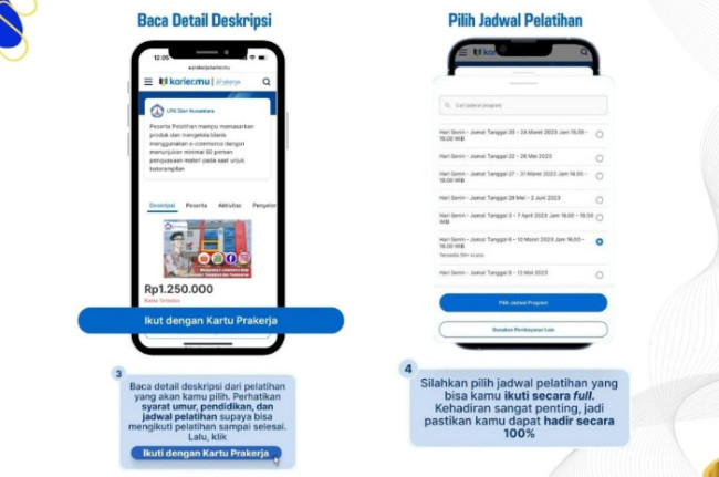 Cara Pilih Jadwal Pelatihan Kartu Prakerja Terdekat, Gak Perlu Nunggu Lama Langsung Klaim Voucher