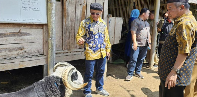 Kunjungan Kerja Anggota DPRD Jawa Barat ke Balai Pengembangan Perbibitan Domba dan Kambing di Margawati, Garut