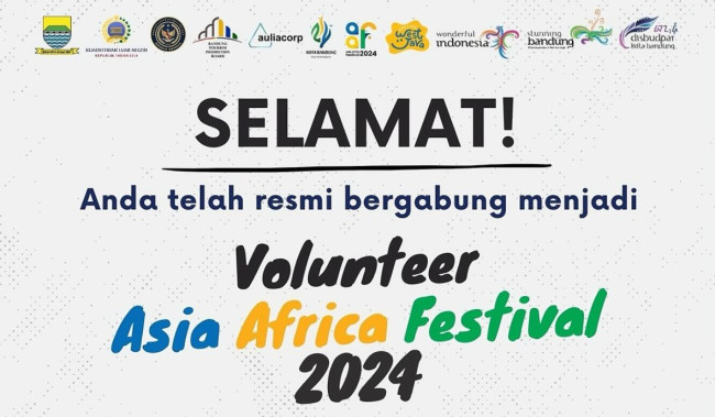 Festival Asia Afrika 2024, Disbudpar Kota Bandung Umumkan 130 Nama Volunteer Terpilih