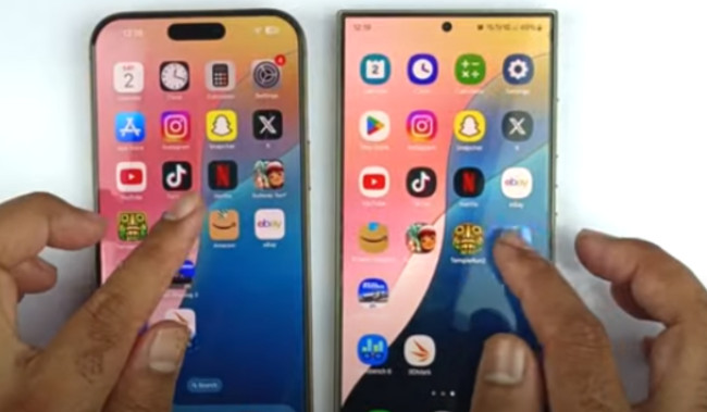 Pria Ini Adu Kecepatan iPhone 16 Pro Max VS Samsung Galaxy S24 Ultra