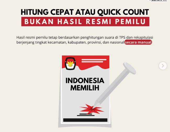 Perbandingan Perolehan Suara Anies-Prabowo-Ganjar versi Real Count KPU dan Quick Count