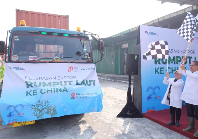 Tingkatkan Produkasi Ikan dan Kelautan, ID FOOD Menggencarkan Ekspor Rumput Laut ke Tiongkok