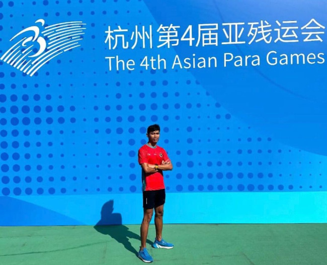 Indonesia Dapat Emas Pertama DI Asian Para Games Melalui Sapto Yogo Purnomo