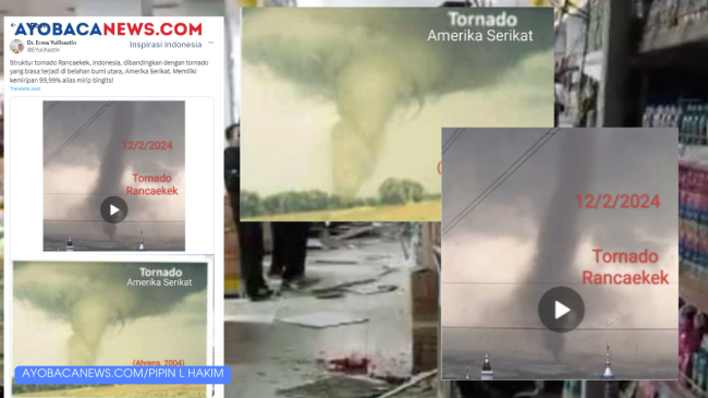 Ahli di BRIN Sebut Angin Puting Beliung di Racaekek 99,99 Persen Mirip Tornado di Amerika Serikat