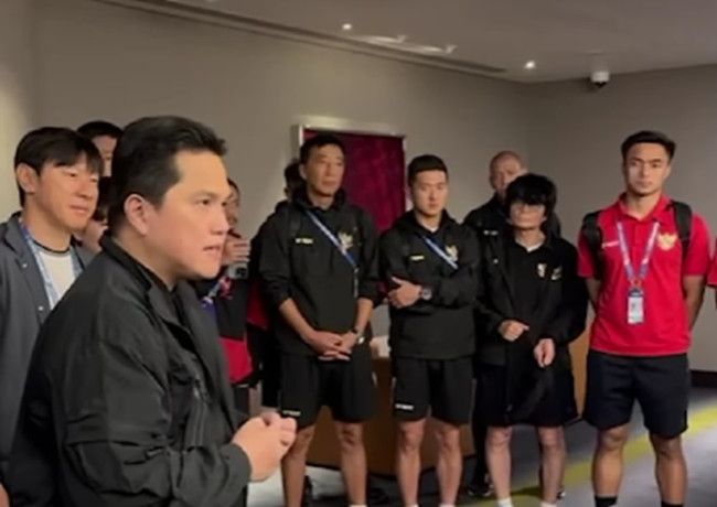 PSSI bakal Protes pada AFC, Erick Thohir Beri Suntikan Motivasi untuk Timnas Indonesia U23