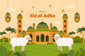 IDUL ADHA - Ilustrasi peringatan momen Lebaran Haji 2024. Terdapat jadwal libur nasional dan cuti bersama yang telah ditetapkan dalam 3 SKB Menteri. Ilustrasi/Freepik.