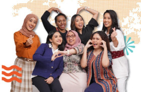 BEASISWA LPDP 2024 –Ilustrasi sekelompok wanita. Syarat jadi peserta beasiswa LPDP 2024, wajib lampirkan komitmen mengabdi di Indonesia. –Ilustrasi/lpdp.kemenkeu.go.id.