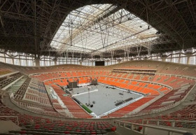 Ilustrasi - JIS disiapkan untuk acara besar. Perihal konser musisi Ed Sheeran dipindah dari GBK ke JIS, promotor ungkap alasannya. (Instagram/@jakartastadiun).