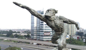 SEJARAH PATUNG PANCORAN - Sejarah pembangunan Patung Pancoran Jakarta Selatan. -Foto dok.gni.kemdikbud.go.id.