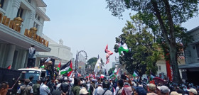 (Massa Aksi Bela Palestina/Foto: Rifki R)