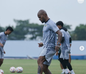 Bomber Persib asal Brasil David da Silva. Berikut prediksi susunan pemain Madura United vs Persib di Liga 1 pekan ketujuh. (Foto: Instagram/@persib).
