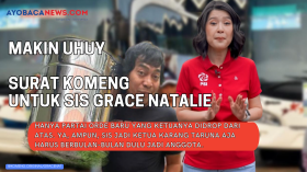 Kolase foto Komeng dan Grace Natalie.