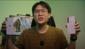 BATTLE HP - Battle Hp brand ternama di Indonesia, iPhone 11 dan Samsung A55. - Foto tangkap layar YouTube/Up To Date IDN.