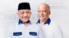 Pasangan Ahmad Syaikhu dan Ilham Habibie. Foto syaikhu_ahmad_