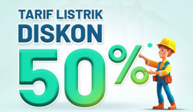 DISKON LISTRIK - PLN akan beri diskon listrik sebesar 50 persen tanpa perlu syarat dokumen apapun. - Foto Instagram/@pln_id.