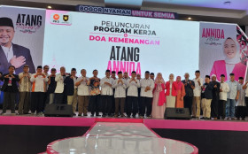 Suasana kampanye paslon walikota dan wakil walikota Bogor, Atang-Annida. (Foto: Harikal/AyoBacaNews.com).