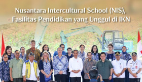 SEKOLAH SWASTA DI IKN UNTUK ANAK ASN -Ilustrasi peresmian pembangunan Nusantara Intercultural School (NIS). Jokowi siapkan Nusantara Intercultural School (NIS) untuk anak-anak ASN di IKN. -Ilustrasi Instagram/@ikn_id.
