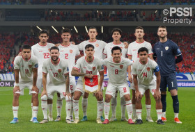 Skuad timnas Indonesia diderat empat sanksi dari FIFA jelang putaran ketiga kualifikasi Piala Dunia 2026. (Foto: PSSI).