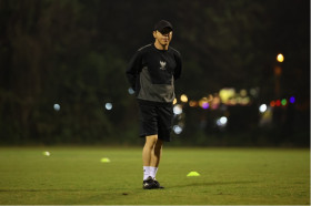 Pelatih timnas Indonesia, Shin Tae-yong tak khawatir dengan anak asuhnya, justru akan berusaha maksimal untuk menang lawan Filipina. Dok: PSSI.