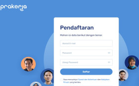 Tampilan laman pendaftaran Kartu Prakerja 2024. Simak langkah-langkahnya di sini (web www.prakerja.go.id).