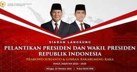 Siaran langsung pelantikan Presiden dan Wakil Presiden 2024-2029, Prabowo Subianto dan Gibran Rakabuming Raka. (Foto: YouTube DPR RI).