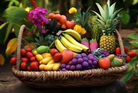 KONSUMSI BUAH TURUNKAN DEPRESI - Ilustrasi buah-buahan segar. Menurut studi, konsumsi buah lebih banyak dapat turunkan depresi di usia tua. (Foto: Freepik).