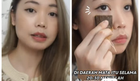 ATASI MATA PANDA - Mata panda yang sering kali membuat orang-orang tidak percaya diri, sebenarnya bisa diatasi dengan cara-cara tertentu. - Foto tangkap layar YouTube/CARYSHA.