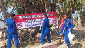 LIBUR LEBARAN - libur lebaran 2024, Pangandaran diprediksi akan jadi tujuan wisata keluar Anda. Nah, meski suasana menyenangkan, ternyata untuk saat ini pantai Pangandaran sedang tidak ramah. Dok. Satpolair Pangandaran