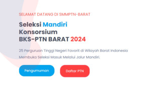 Informasi SMMPTN-Barat 2024 – Ilustrasi. Peluang Baru: SMMPTN-Barat 2024, Pintu Masuk ke Perguruan Tinggi Negeri Wilayah Barat!. – Ilustrasi Tangkapan Layar/smmptnbarat.id.