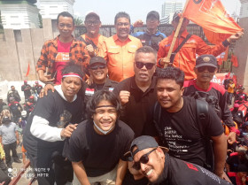 Momen Para Komika yang Ikut Demo Darurat Indonesia - X/Partai Buruh