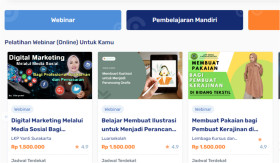 PELATIHAN PRAKERJA - Menunggu peserta lolos gelombang 71, tentukan kelas pelatihan yang akan diikuti. -Foto tangkap layar/dashboard.prakerja.go.id.