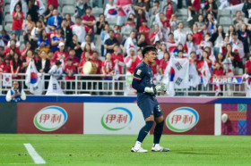 TIMNAS INDONESIA - Kiper asal Persebaya, Ernando Ari pasang target yang lebih tinggi sesuai skuad Garuda Muda lolos ke semifinal Piala Asia U23 2024 Qatar. Dok: PSSI.