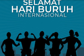 HARI BURUH -Ilustrasi ucapan selamat hari buruh Internasional. Masyarakat boleh sampaikan aspirasi ketika hari buruh. Kapolri beri syarat saat pelaksaan perayaan May Day nanti. -Ilustrasi/dishub.madiunkota.go.id.