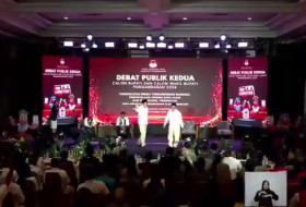 Suasana debat kedua Pilkada Pangandaran 2024, acara pamungkas ini sempat berjalan panas. (Foto: KPU Provinsi Jawa Barat).