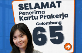 PRAKERJA GELOMBANG 65 –Ilustrasi pengumuman Prakerja gelombang 65. Prakerja beri insentif Rp600 ribu, bagi peserta yang berhasil tuntaskan misi –Ilustrasi Instagram/@prakerja.go.id.