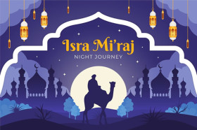 Ilustrasi gambar Isra Miraj. Berikut jadwal hari libur nasional Januari 2025. (FOTO: Freepik).