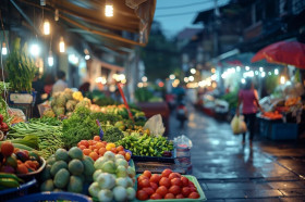 HARGA PANGAN KOMPAK NAIK - Ilustrasi pasar. Bapanas mencatat sejumlah harga pangan hari ini naik di sejumlah pedagang eceran nasional. (Foto: Freepik).