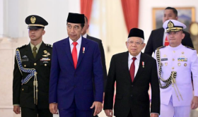 PLT PRESIDEN MA'RUF AMIN - Presiden Joko Widodo bersama Wapres Ma'ruf Amin dalam kegiatan.- instagram @kyai_marufamin.